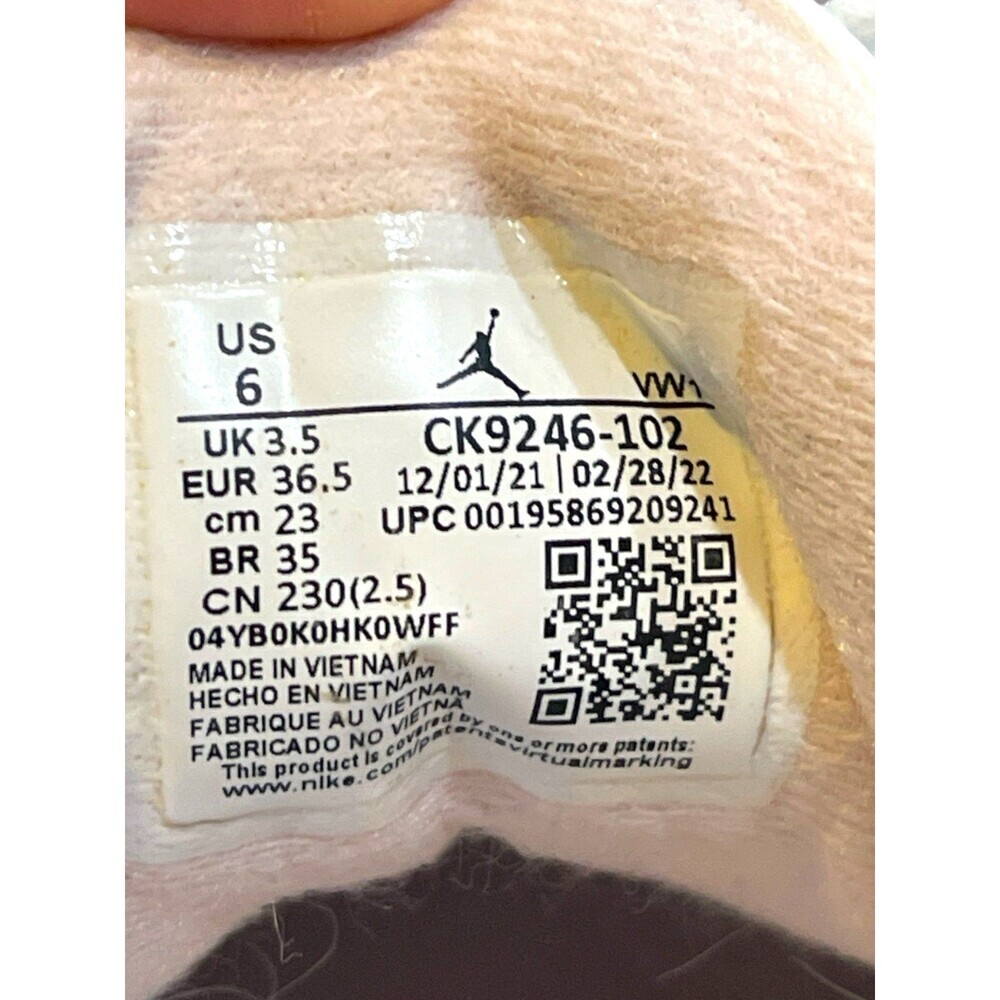 Women’s Size 6 Air Jordan 3 Retro Dark Mocha Sneakers Shoes OG Box - Picture 7 of 10